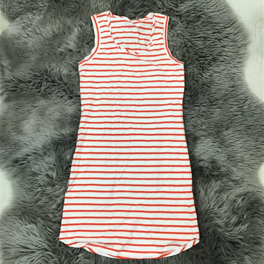 Simply Styled | Women's Dress | Orange & White | Size M